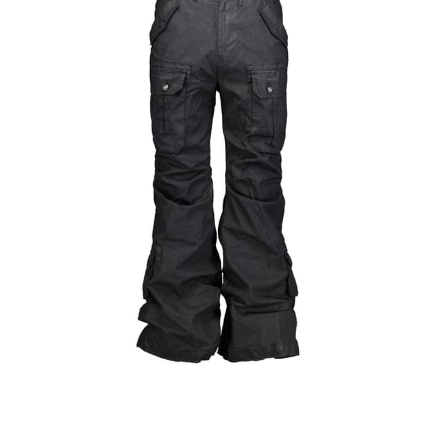 포그서비스 코팅 밀리터리 플레어팬츠