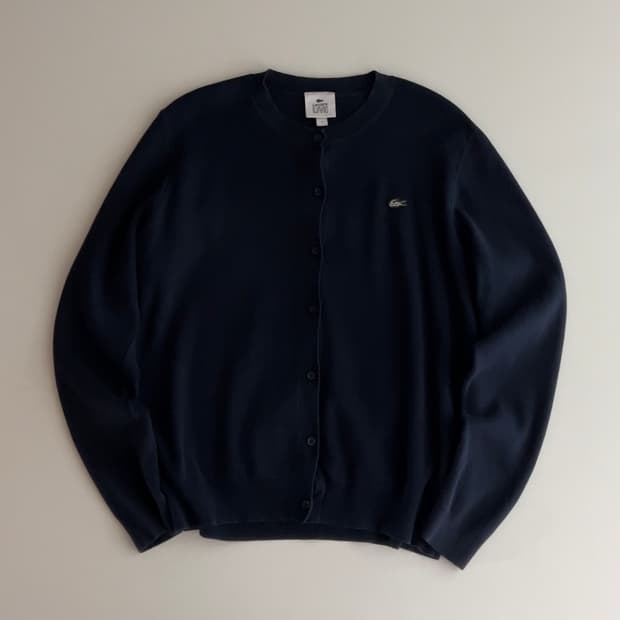 라코스테 코튼 가디건 S