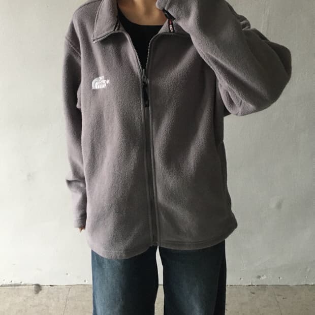 노스페이스 자수로고 플리스집업