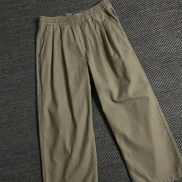 파르티멘토 코튼 와이드 밴딩 치노 팬츠y 3741