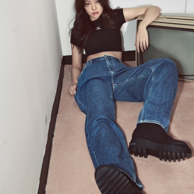 캘빈클라인 90s 스트레이트핏 미드 블루 데님