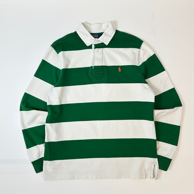 90s 폴로 랄프로렌 럭비 롱슬리브 셔츠 M