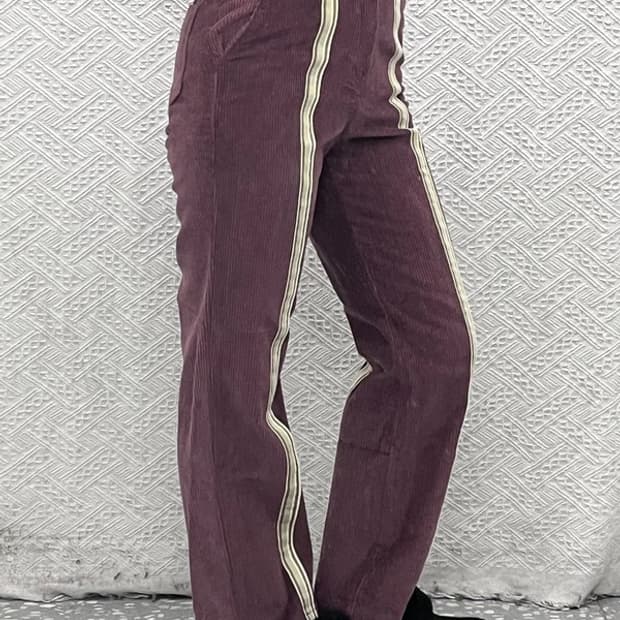 스컬프터 빈티지 레트로 테이프라인 코듀로이 바지 XS C08593