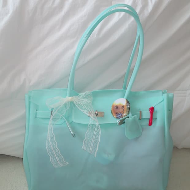 아쿠아 민트 젤리버킨 B급!🧼