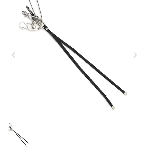 노쿨러스 WHIP KEY CHAIN BLACK 키링