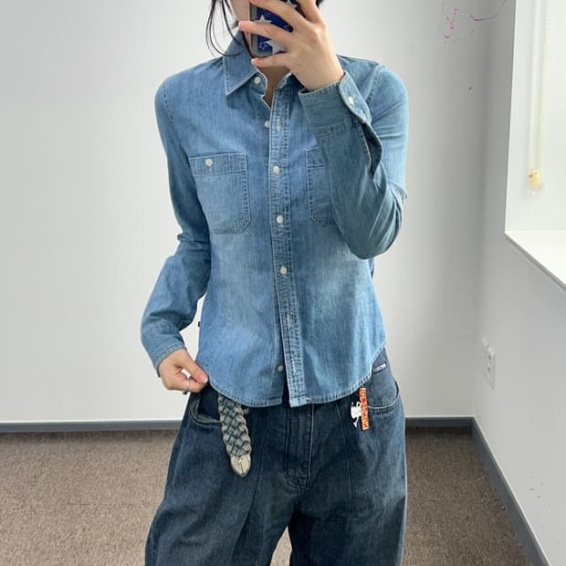 Polo 폴로 진스 투포켓 데님 셔츠