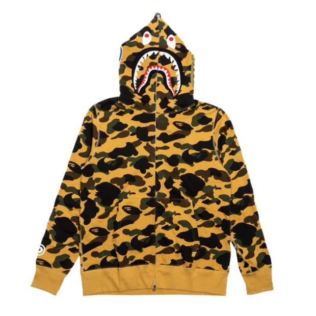 베이프 퍼스트 샤크 후드집업 베이프 황계