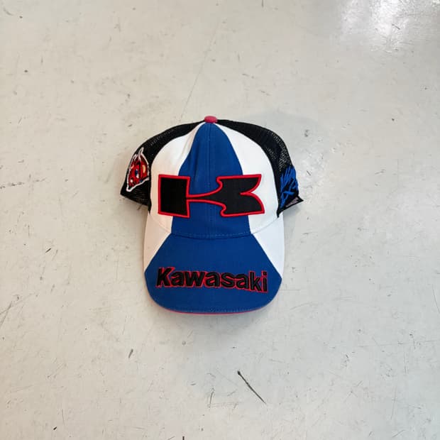 가와사키 닌자 ZX-RR 빈티지 메쉬볼캡 OS