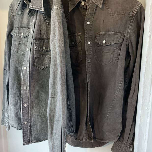 넘버나인 웨스턴 셔츠 브라운 