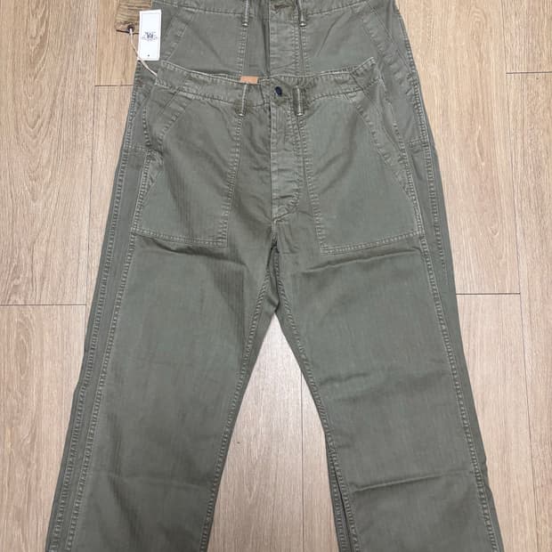 RRL 헤링본 퍼티그 팬츠