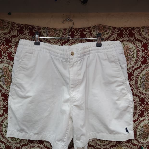 폴로 랄프로렌 화이트 프랩스터 벤딩 반바지

