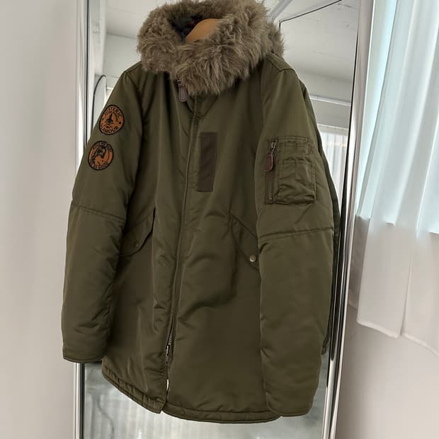 히스테릭글래머 N-3B 퍼 트리밍 프리마로프트 자켓 항공 점퍼 패딩 파카