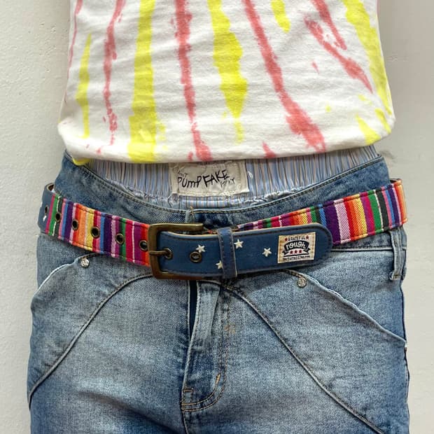 Rough Rainbow Star Belt