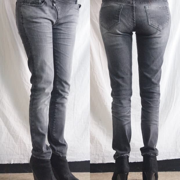 R13 초기 로우라이즈 바이커데님