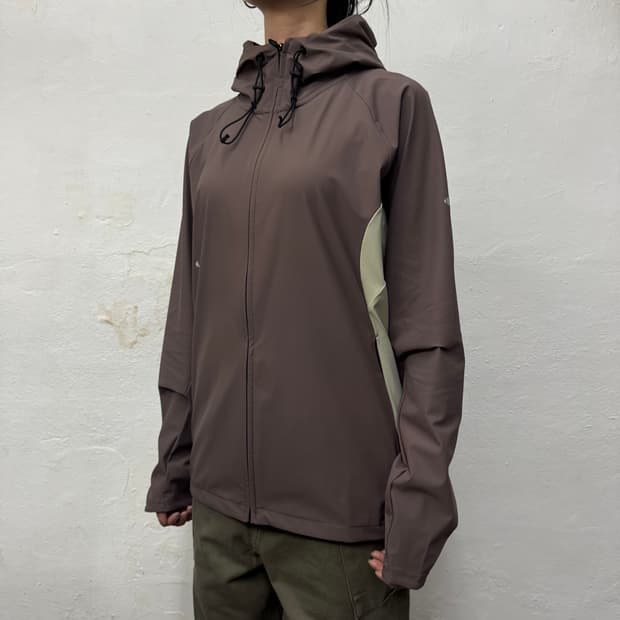 오클리(OAKLEY) 인디핑크 서클로고 퓨전 플랙스 후드 트레이닝 집업