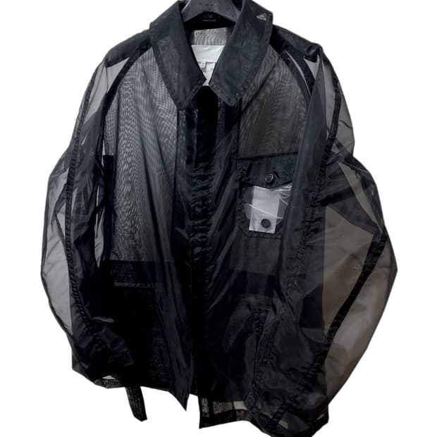 마르지엘라 오버핏 시스루 덱자켓/트러커/사파리