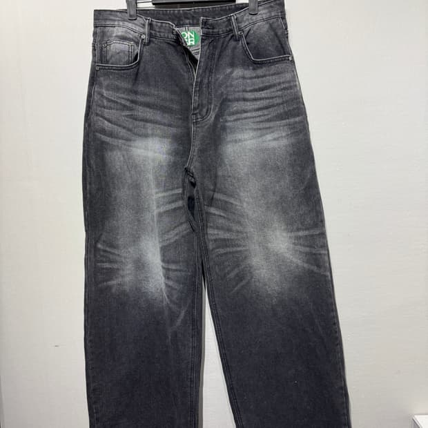 Dnsr 시그니처 와이드데님 블랙 XL