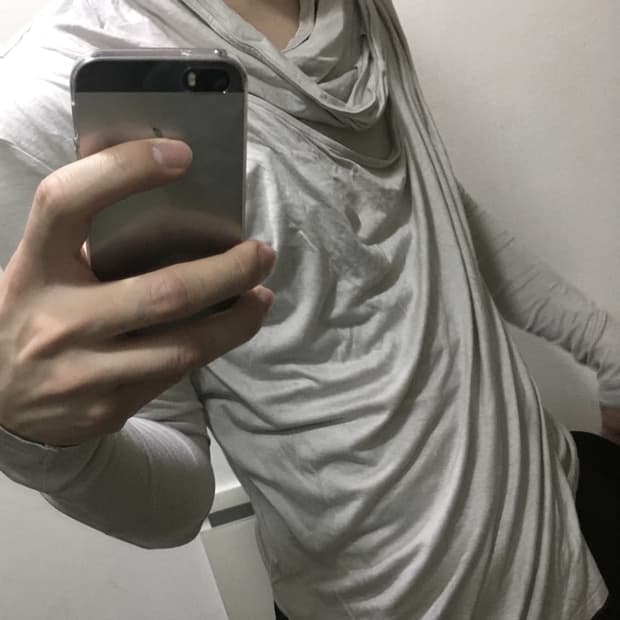 TORNADO MART draped layered long sleeve 