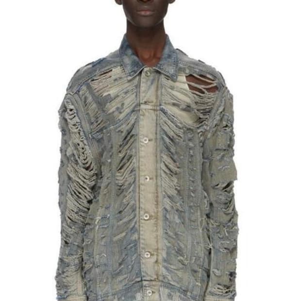 릭오웬스 23FW 점보 워커 데님 자켓 미네랄