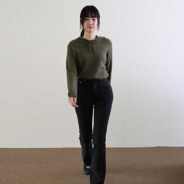 쉬이즈큐트 블랙슬릿진 2사이즈 1번착용