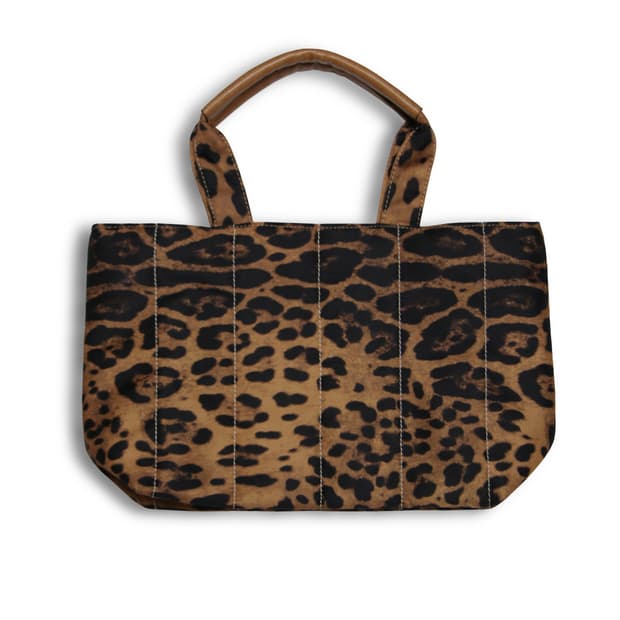 Orange Lining Leopard Tote bag