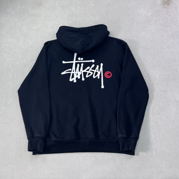 100 스투시 스탁 베이직 후드티