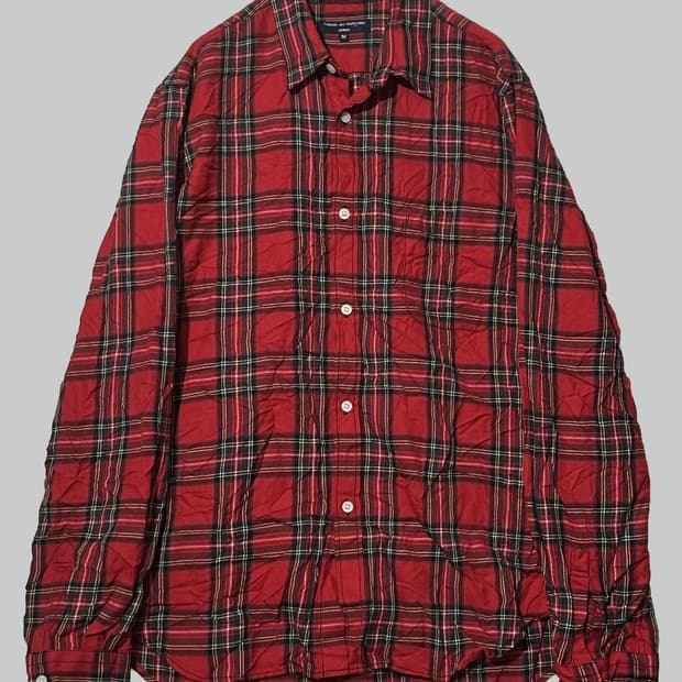 꼼데가르송 옴므 크링클  셔츠