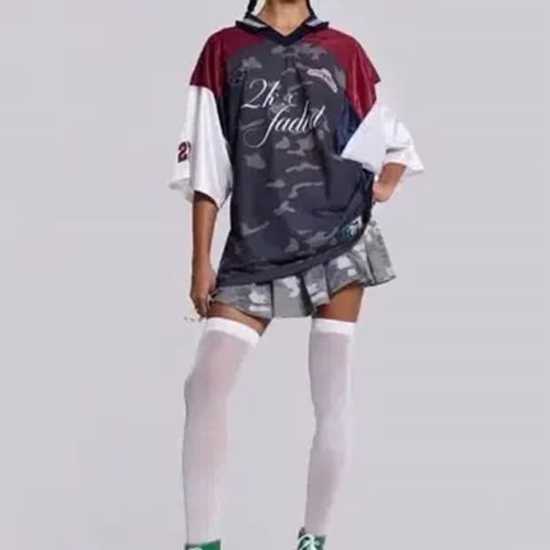 제이디드런던 풋볼 유니폼 jaded london 아이브 유진 착용