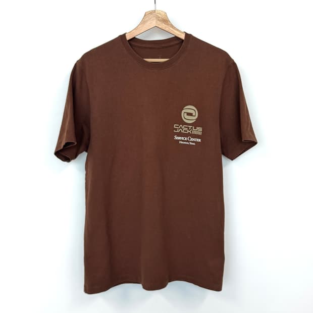 나이키 X 트레비스 스캇 캑터스잭 NRG BH 브라운컬러 반팔티셔츠 XL