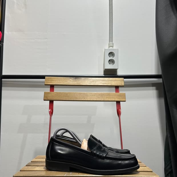 250) 하루타 로퍼 남성 남자 구두 906 블랙 패니로퍼