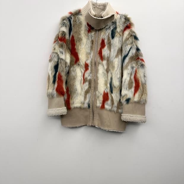 JUCY JUDY brush touch fur suede jacket 