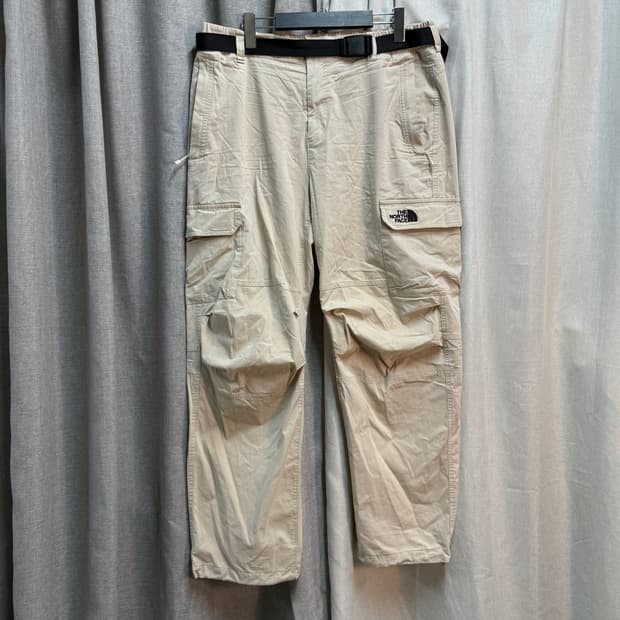 [37] 노스페이스 코튼 베이지 카고 바지 등산팬츠