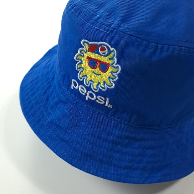 CA350 펩시 90s SUN 캐릭터 자수 양면 디자인 버킷햇 모자