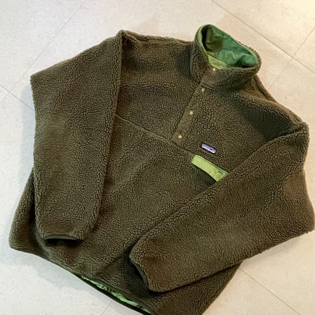 [L] 파타고니아 빈티지 글리세이드 스냅티 카키 / 그린