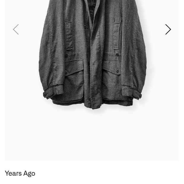 [3,L][새상품] 이얼즈어고 보일드 울 필드 파카 차콜