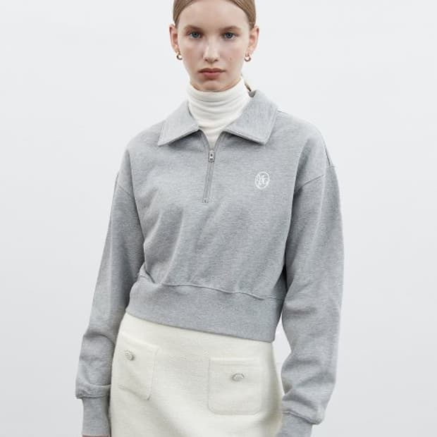 마리떼프랑소와저버 반집업 크롭 맨투맨/ 여성 맨투맨/ 여자 맨투맨 