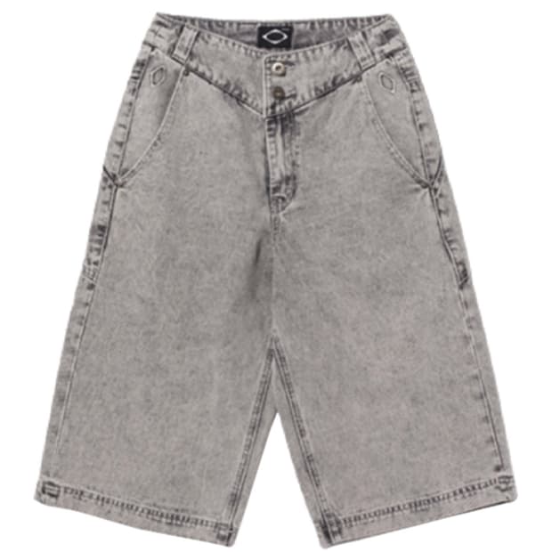 미스치프 워시드 버뮤다 팬츠 블리치드 그레이