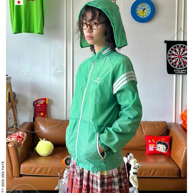 1980s Adidas Archive Hood Windbreaker