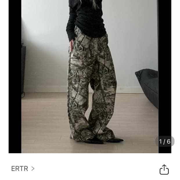 Ertr 니들 콜라보 리얼트리팬츠