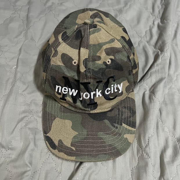 NYC 빈티지 밀리터리 볼캡 군모 구제 올드 카모 아메카지