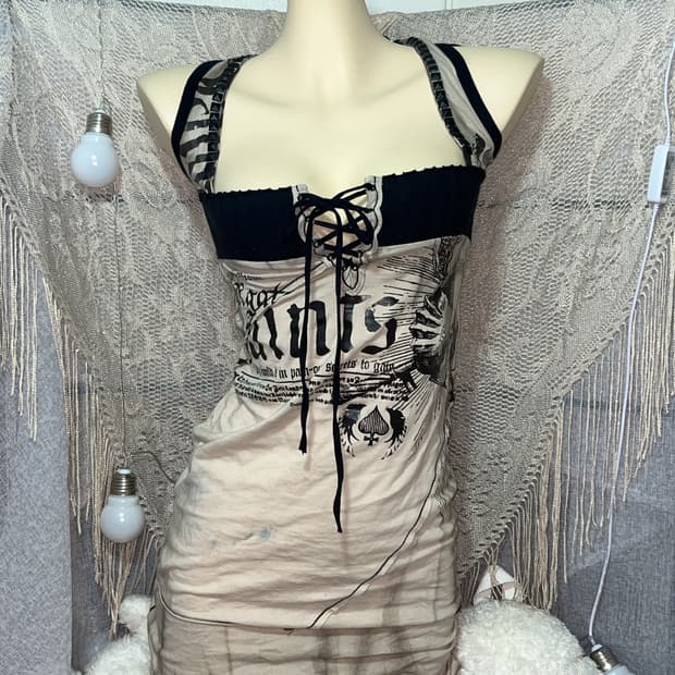 Salvage 오리엔탈 펑크 갸루 그런지페어리 y2k 원피스