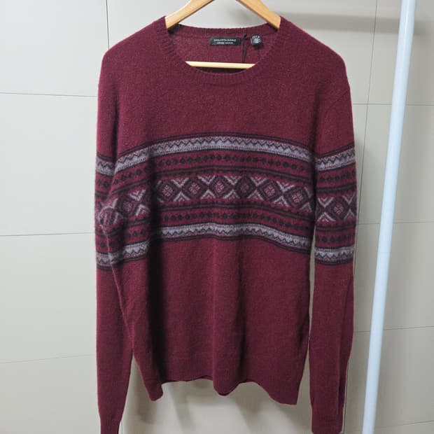 (새상품) 삭스 피프스 에비뉴 캐시미어 100 니트 해외 L 국내 105