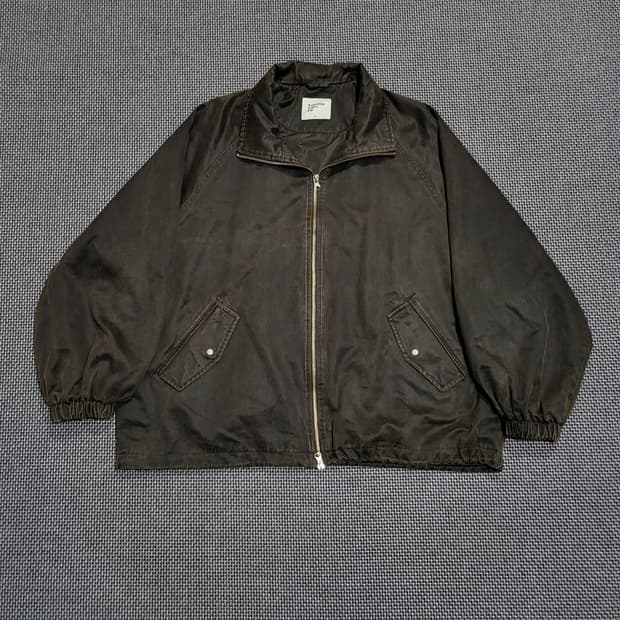 에잇세컨즈 빈티지 하이넥 블루종 자켓 브라운 (M)