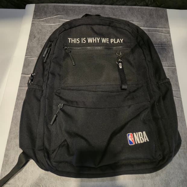 NBA 블랙 백팩 가방