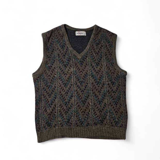1980's Jantzen 모헤어 Mohair 베스트 조끼 M 105