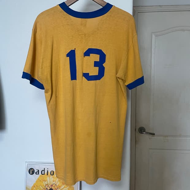 70s Sugger Sport Supply Co 빈티지 풋볼 티셔츠