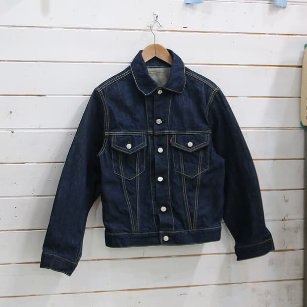 (착용컷) BIG STONE T211 데님 트러커 자켓 (남성용 98)