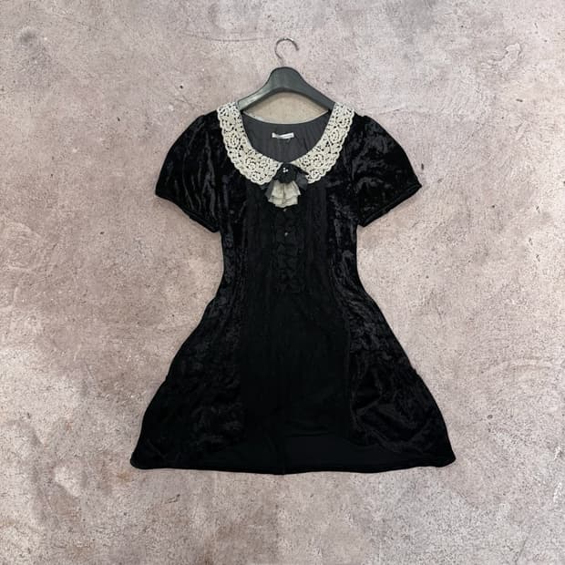 (데드스탁)AXES FEMME 벨벳 원피스