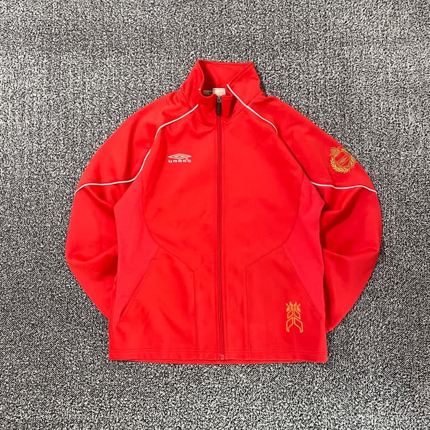빈티지9. 엄브로 빈티지 스트릿 레트로 레드 져지 점퍼 트랙탑