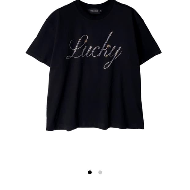 ifeellucky 큐빅 블랙 L size
